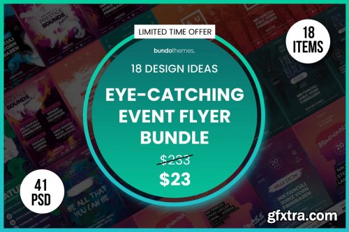 CreativeMarket - 18 Eye-Catching Event Flyer Bundle 4569477