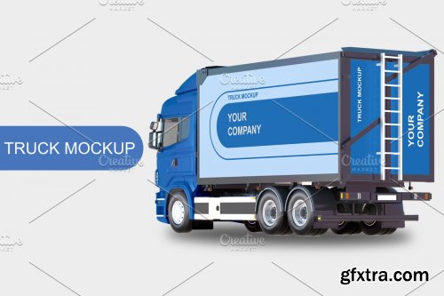 CreativeMarket - Truck Mockup 4537549