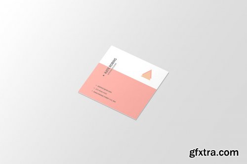 CreativeMarket - Square Business Card Mockup 4566160