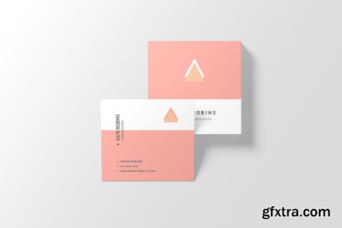 CreativeMarket - Square Business Card Mockup 4566160