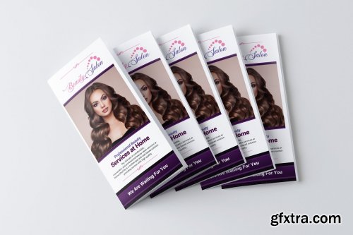 CreativeMarket - Beauty Salon Trifold Brochure 4443143