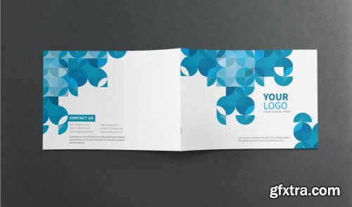 CreativeMarket - Modern Blue Company Brochure 4442610