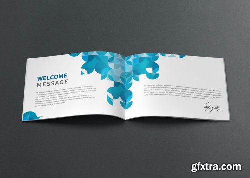 CreativeMarket - Modern Blue Company Brochure 4442610