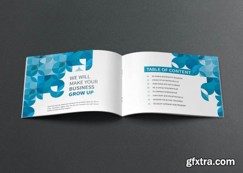 CreativeMarket - Modern Blue Company Brochure 4442610