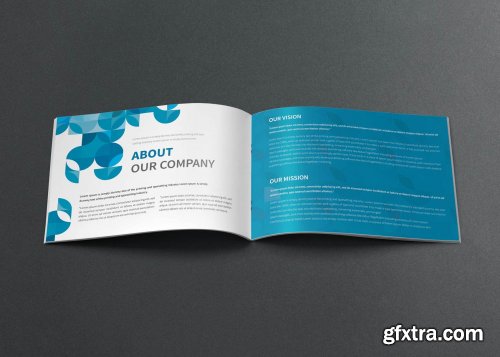 CreativeMarket - Modern Blue Company Brochure 4442610