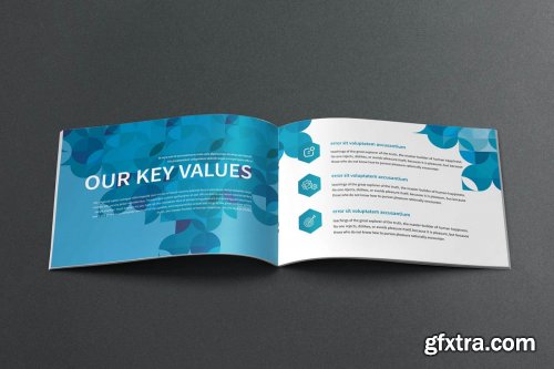 CreativeMarket - Modern Blue Company Brochure 4442610