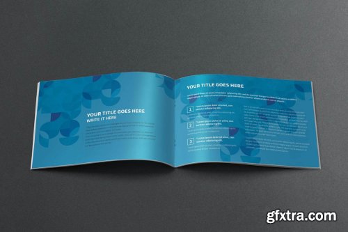 CreativeMarket - Modern Blue Company Brochure 4442610