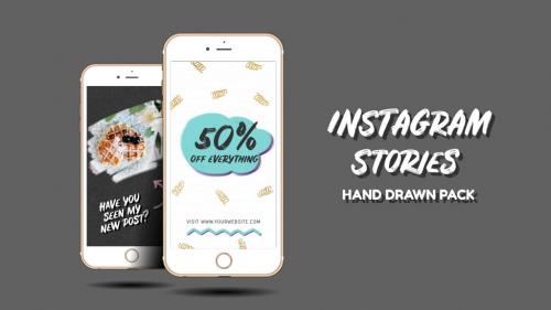 Instagram Stories. Hand Drawn Pack - 11564395