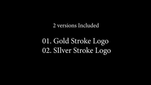 Gold And Silver Stroke 3D Logo Animation - 11594500