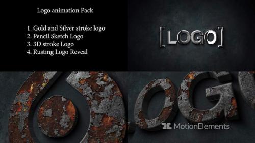 Logo animation pack 4 in one - 11618132