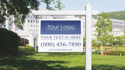 Real Estate Sign Logo – After Effects Template - 11322386
