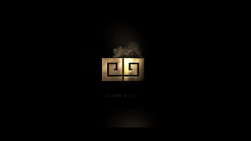 Gold logo motion elements - 11345981