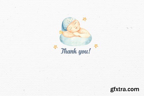 It’s a boy watercolor clipart, cards, patterns