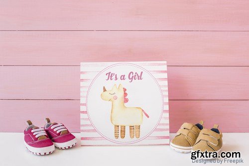 It’s a girl watercolor clipart, cards, patterns