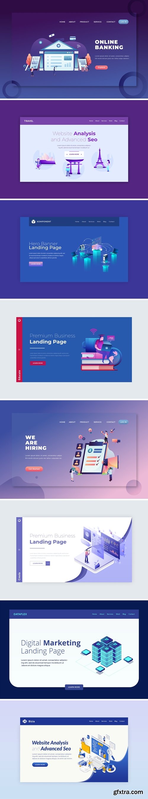 Hero Banner Landing Page Template