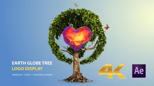 Videohive - Earth Globe Tree (Logo Display) - 25862898