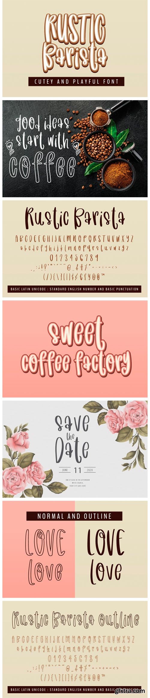 Rustic Barista Font