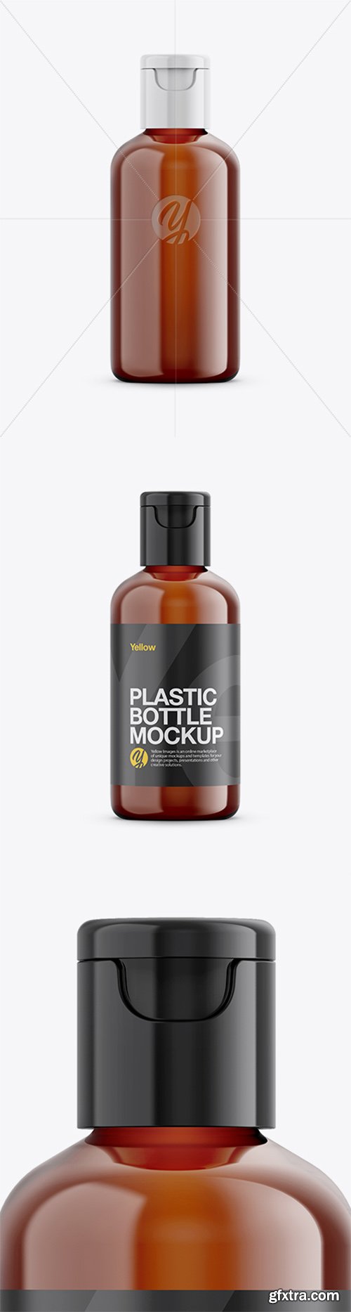 Amber Cosmetic Bottle Mockup 26102