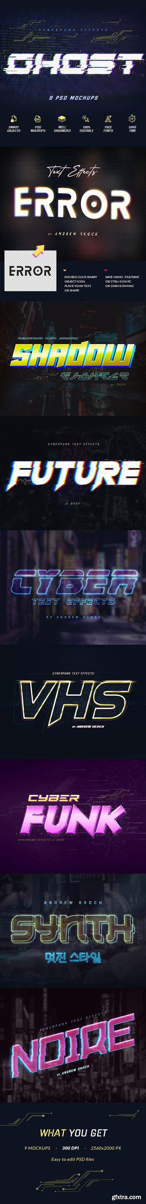 Graphicriver - Cyberpunk Text Effects vol 2 25668840