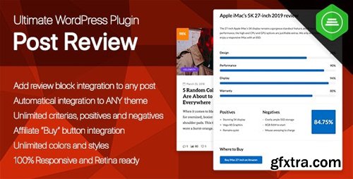 CodeCanyon - Ultimate Post Review v1.0.0 - Responsive WordPress Posts Reviews and Rating plugin - 23841089