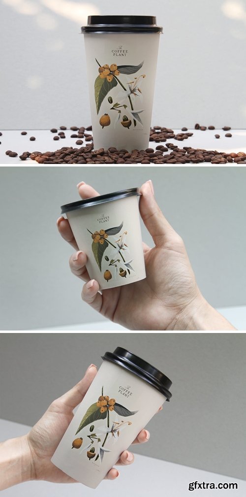 Coffee Beans Cup Mockup