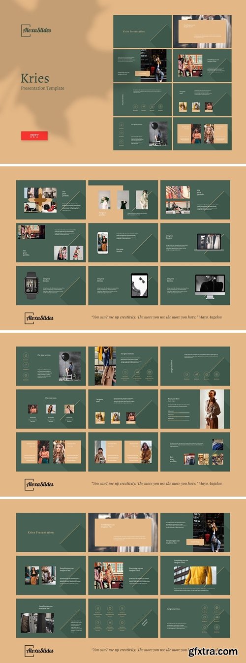 Kries - Fashion Powerpoint, Keynote and Google Slides Templates