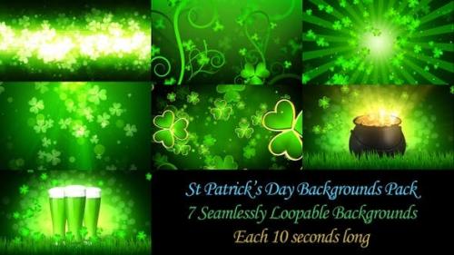 Videohive - St Patrick's Backgrounds Pack