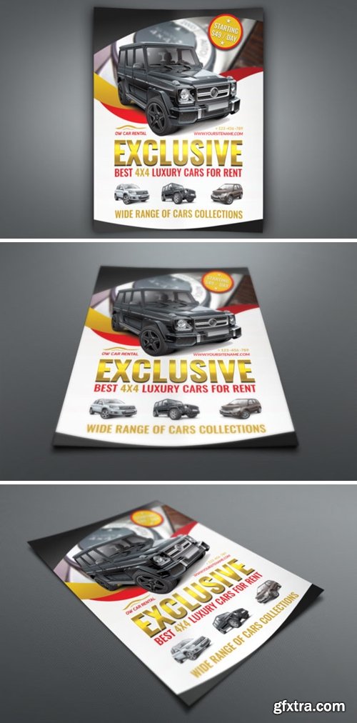 Rent a Car Flyer Template 3040041