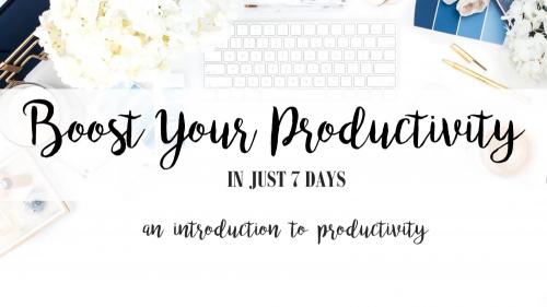 SkillShare - Boost Your Productivity in Just 7 Days! - An Introduction to Productivity - 1842315319