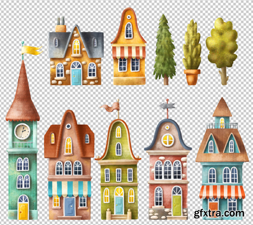 cartoon-buildings-hand-drawn-collection_147671-71