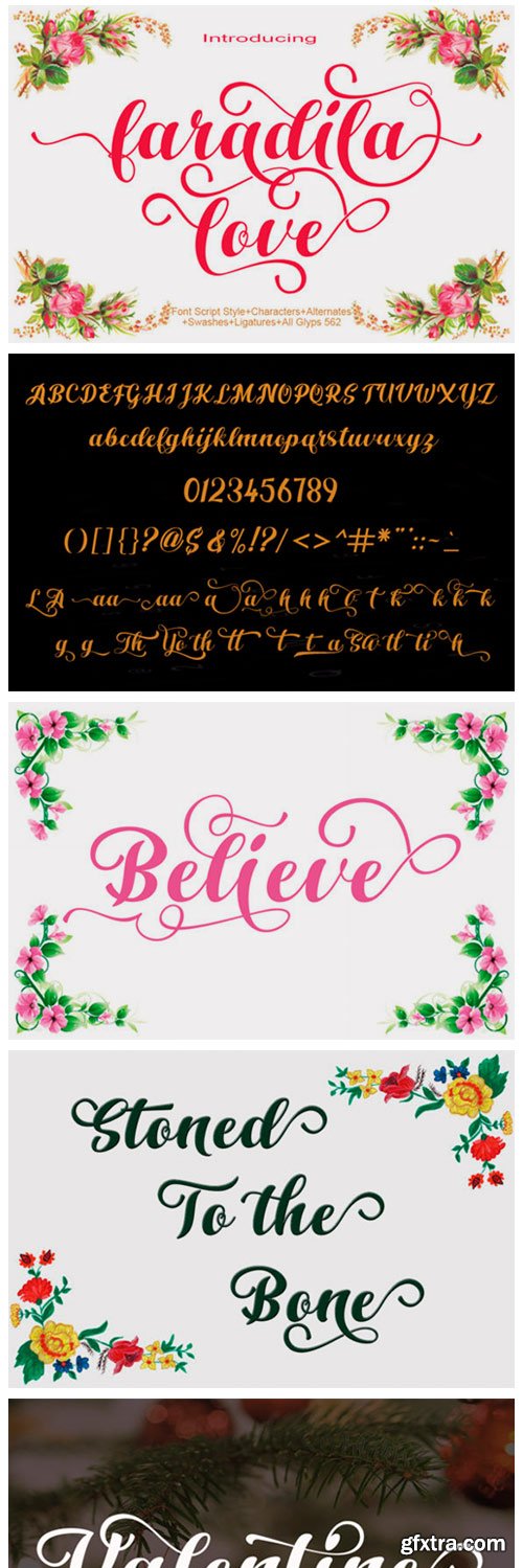 Faradila Love Font