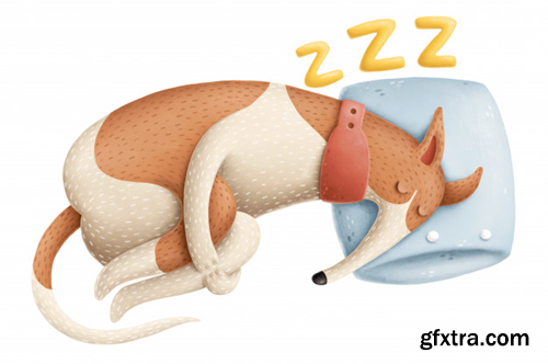 sleeping-dog-illustration_147671-176