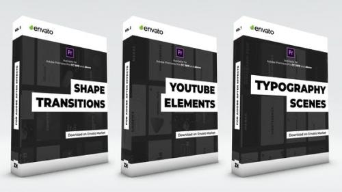 Videohive - Typography Scenes, Lower Thirds, YouTube Kit and Shape Transitions