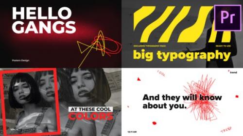 Videohive - Big Bold Typography - Premiere Pro | Essential Graphics