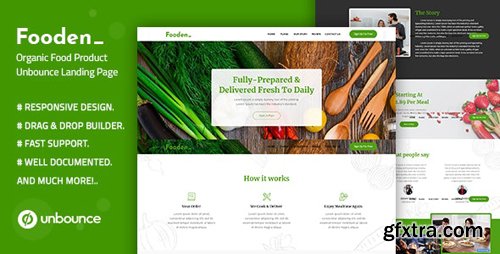 ThemeForest - Fooden v1.0 - Unbounce Food Product Landing Page Template - 25811418