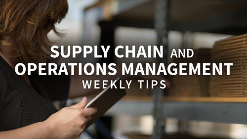 Lynda - Supply Chain and Operations Management Tips - 672235