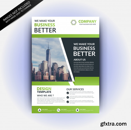 flyer-template-with-green-abstract_30996-751