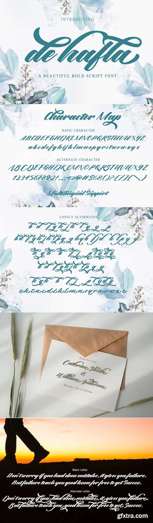 De Hafla Script Font 