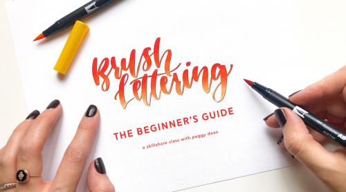 SkillShare - Brush Lettering: The Beginner's Guide - 1993890034