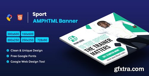 CodeCanyon - Sport AMPHTML Banners Ads Template v1.0 - 25875064