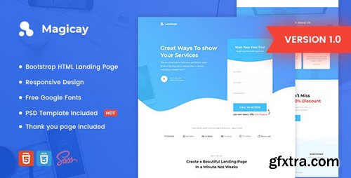 ThemeForest - Magicay v1.0 - Business HTML Landing Page Template - 22956690