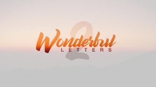 Videohive - Wonderful Letters 2