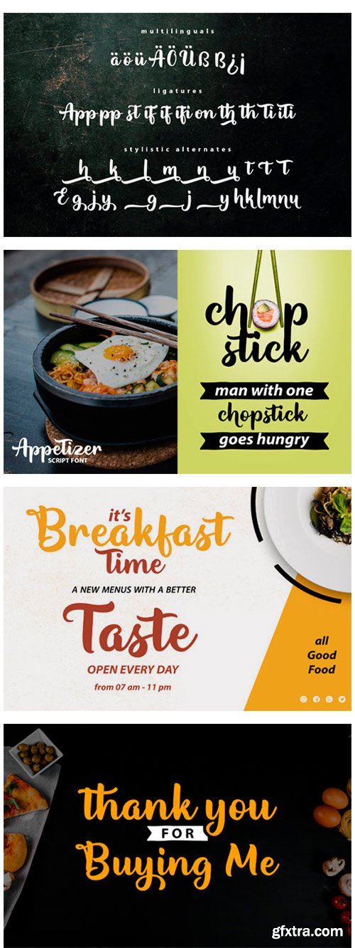 Appetizer Font