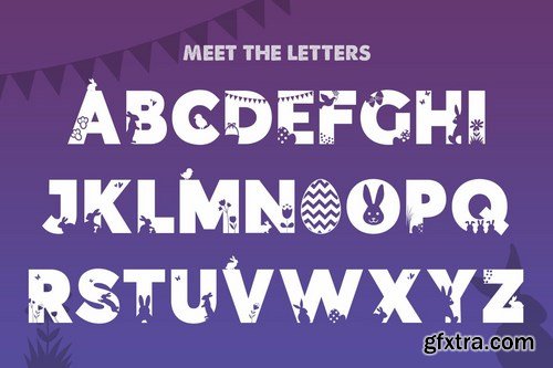 Easter Silhouette Font