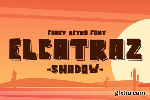 Elcatraz Shadow Font