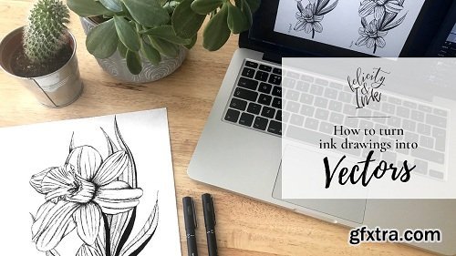 How to turn ink drawings into vectors