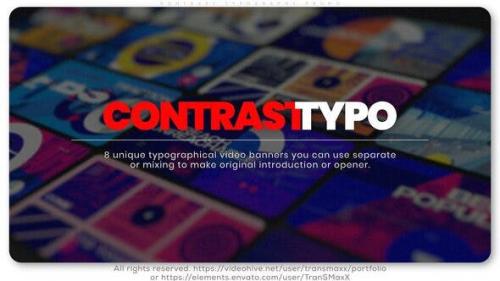 Videohive - Contrast Typography Promo