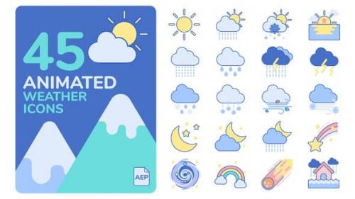 Videohive - Animated Weather Icons