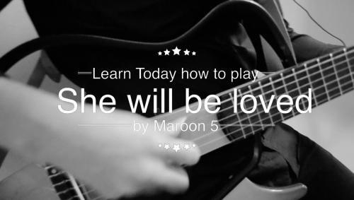 SkillShare - Learn how to play on the guitar "She will be loved - Maroon 5" like a Pro - 154411461