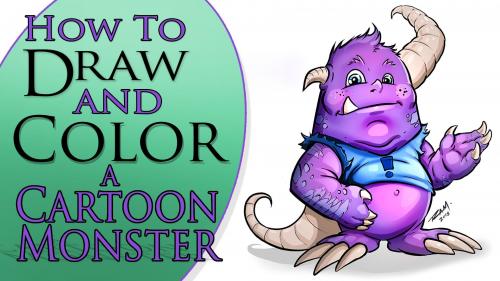 SkillShare - How to Draw and Color a Cartoon Monster - Step by Step - 1555127217